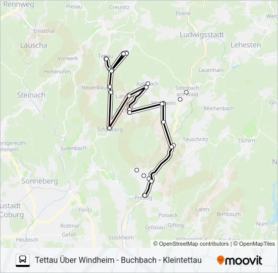1606 Bus Line Map