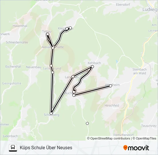 1606 Bus Line Map