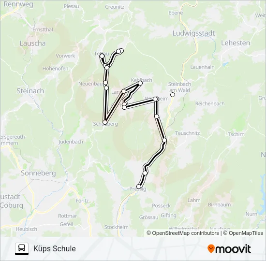 1606 Bus Line Map