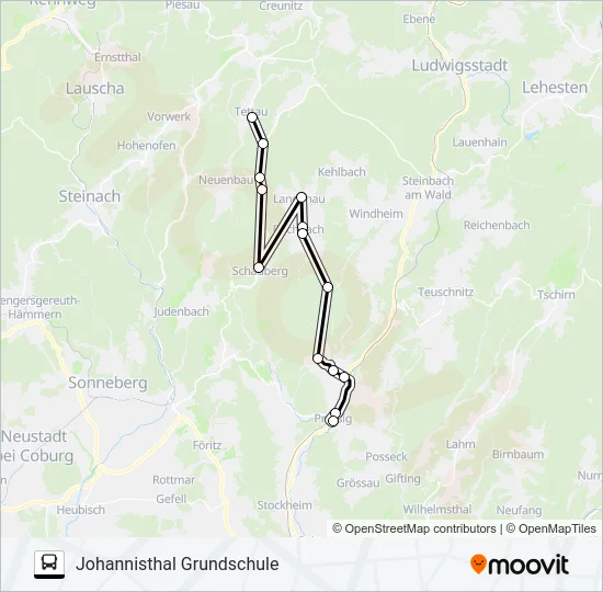 1606 Bus Line Map