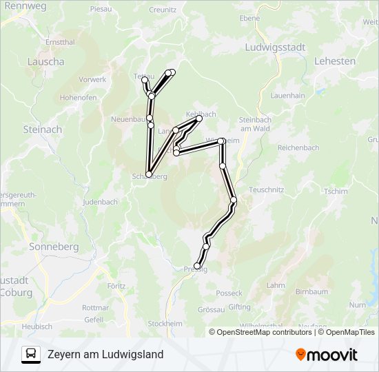 1606 Route Schedules, Stops & Maps Zeyern am Ludwigsland (Updated)