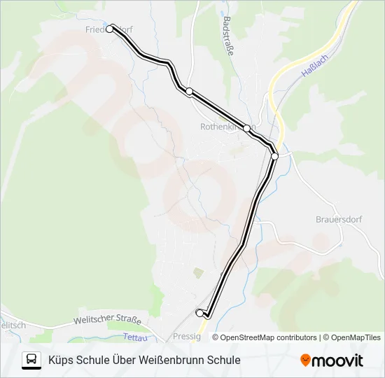 1606 Bus Line Map