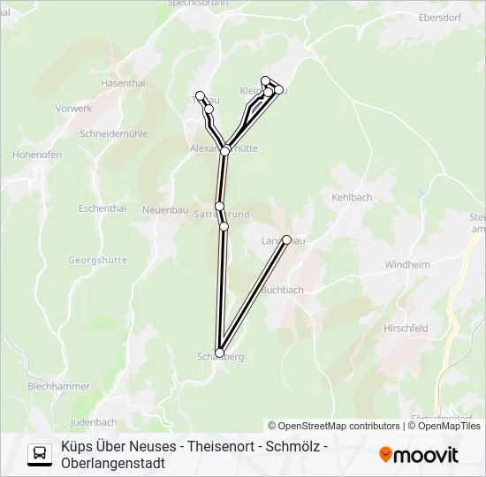 1606 Bus Line Map