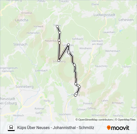 1606 Bus Line Map