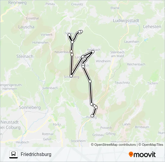 1606 Bus Line Map