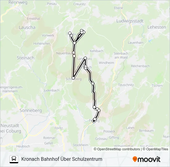 1606 Bus Line Map