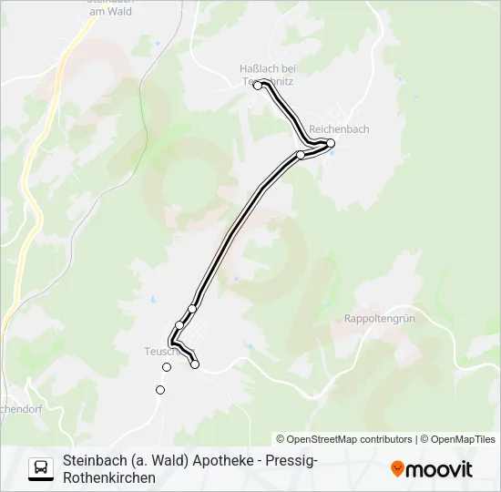 1607 Bus Line Map