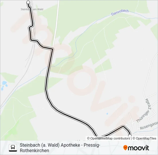 1607 Bus Line Map