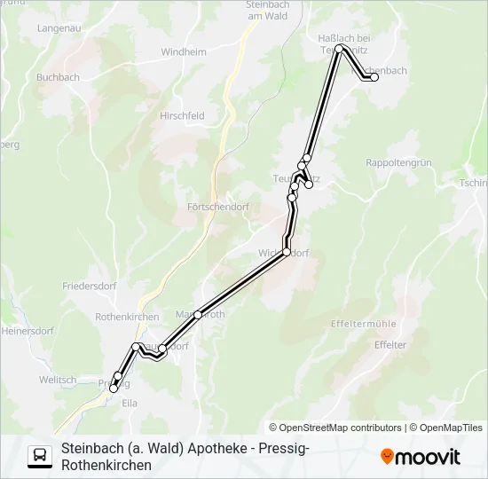1607 Bus Line Map