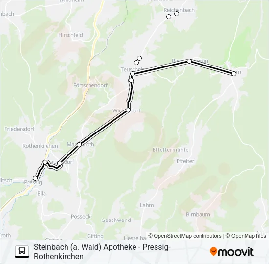 1607 Bus Line Map