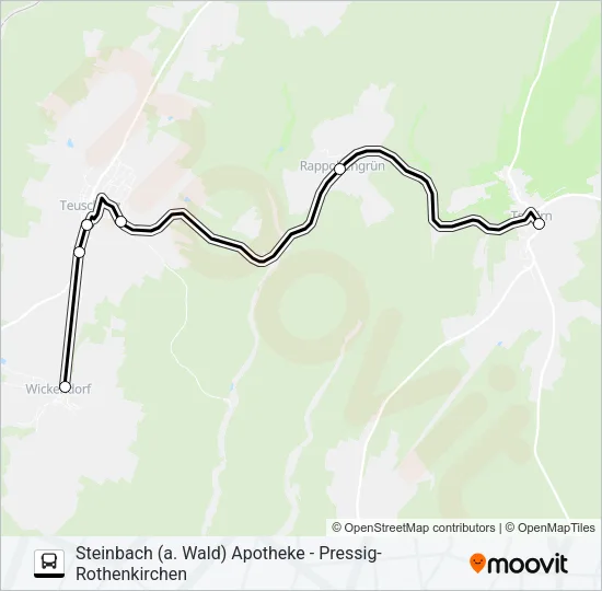 1607 Bus Line Map