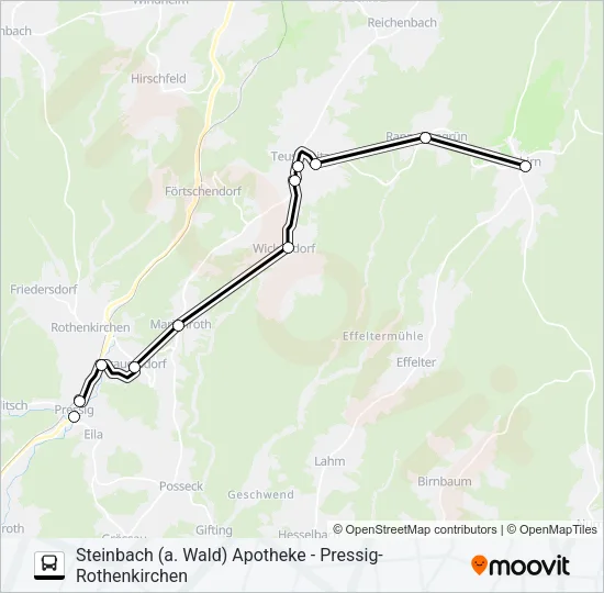 1607 Bus Line Map