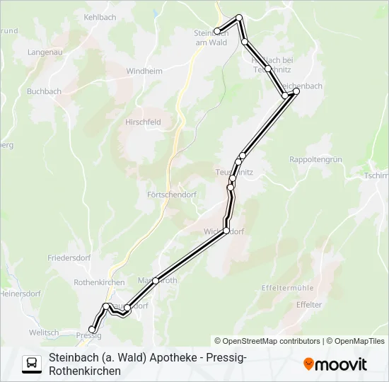 1607 Bus Line Map
