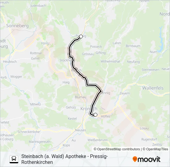 1607 Bus Line Map