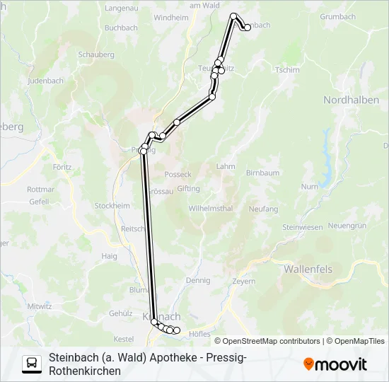 1607 Bus Line Map