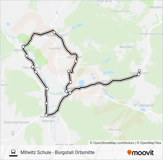 Автобус 1641: карта маршрута