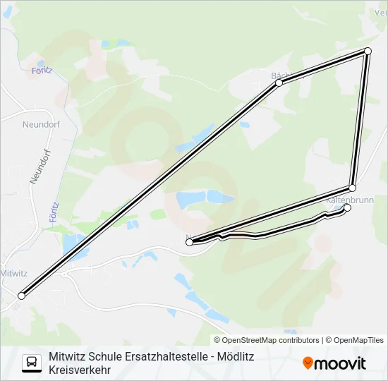1641 Bus Line Map