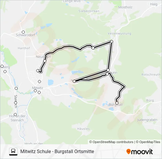 Автобус 1641: карта маршрута