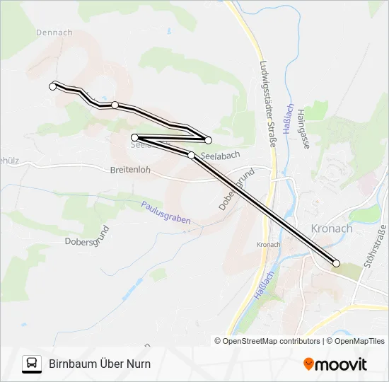 Автобус 1651: карта маршрута