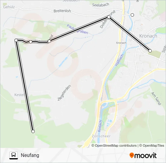 Автобус 1651: карта маршрута