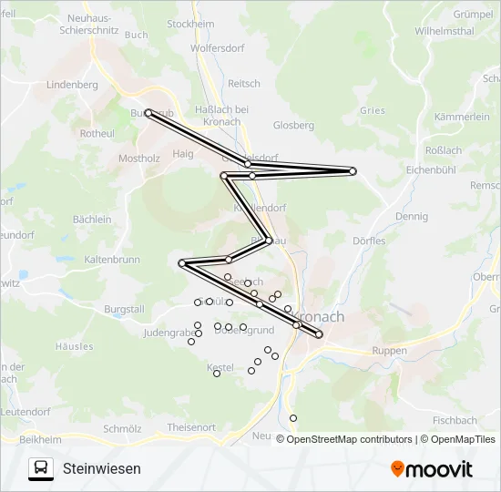 1651 Bus Line Map