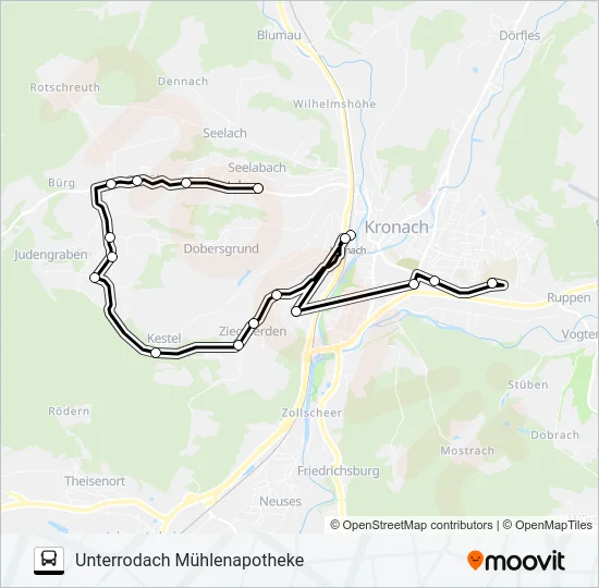 1651 Bus Line Map