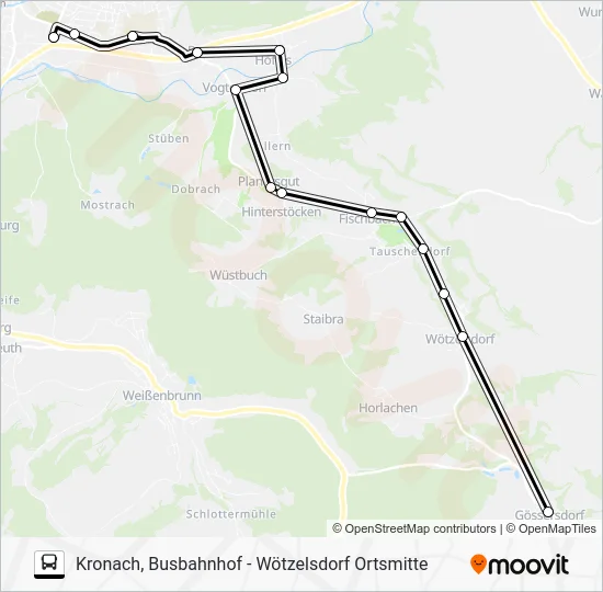 Автобус 1652: карта маршрута