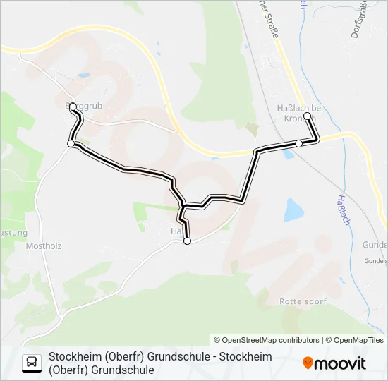 1653 Bus Line Map