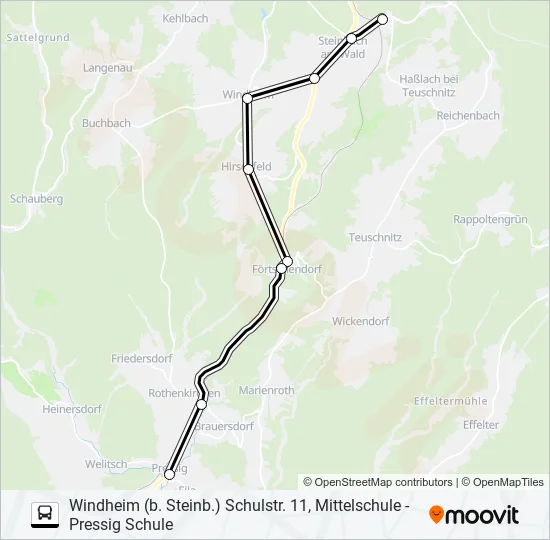 Автобус 1671: карта маршрута
