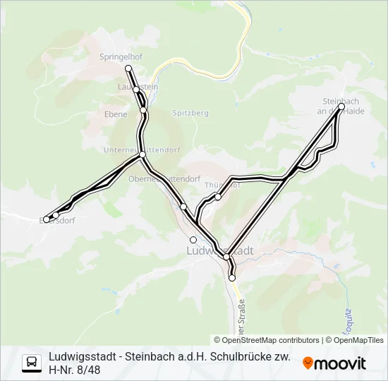 1672 Bus Line Map