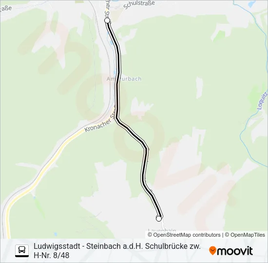 1672 Bus Line Map