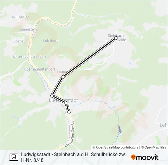 1672 Bus Line Map