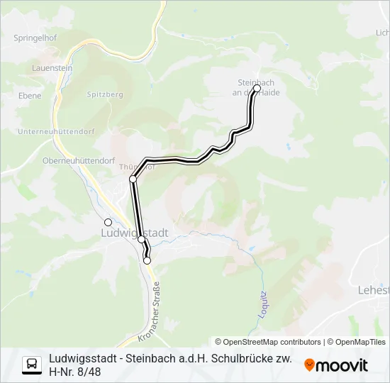 1672 Bus Line Map