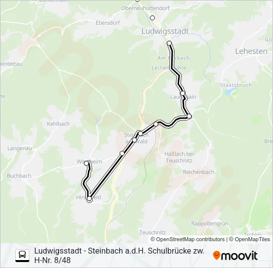 1672 Bus Line Map