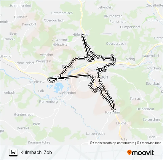 1310 Bus Line Map