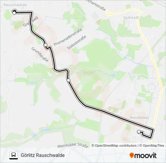 E Bus Line Map