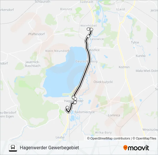E Bus Line Map