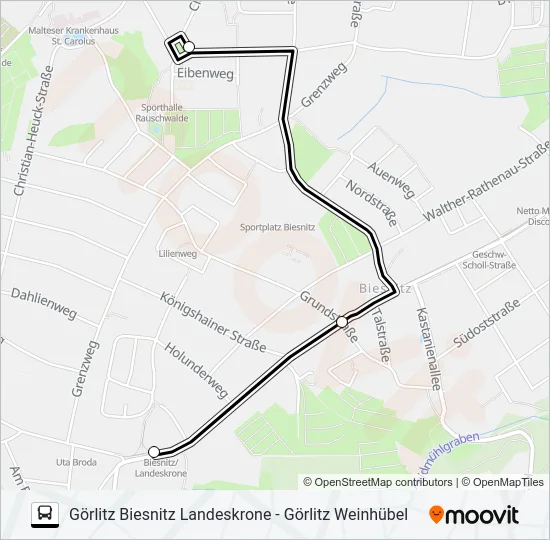 F Bus Line Map