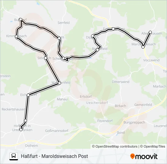 Автобус 1152: карта маршрута