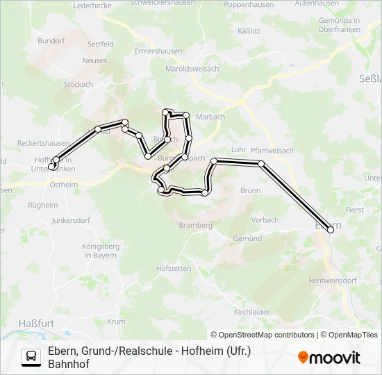Автобус 1186: карта маршрута