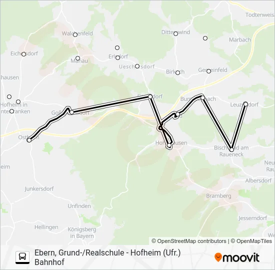 Автобус 1186: карта маршрута