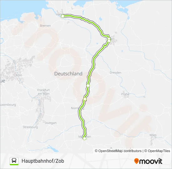 Автобус 034: карта маршрута