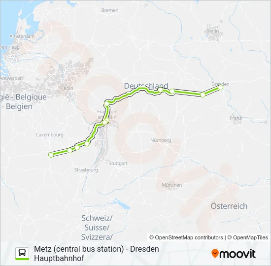 220 Bus Line Map