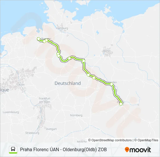 267 Bus Line Map
