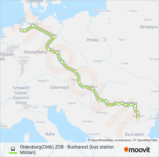 1926 Bus Line Map