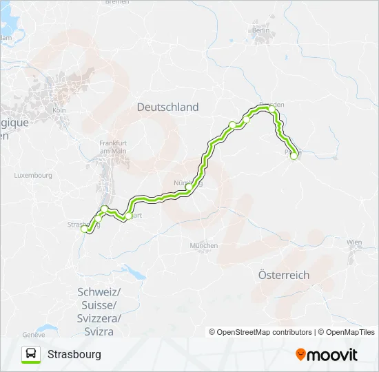 321A Bus Line Map