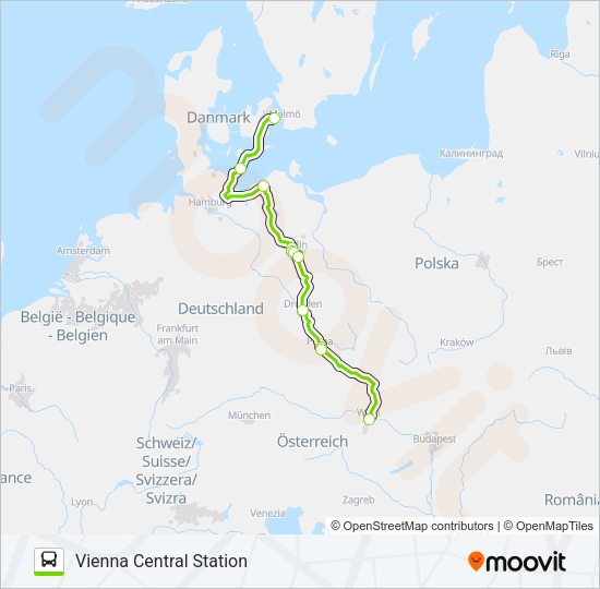 N232 Bus Line Map