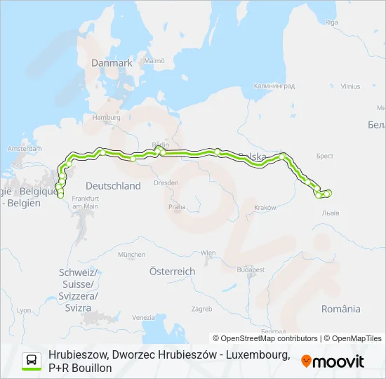 N1327 Bus Line Map