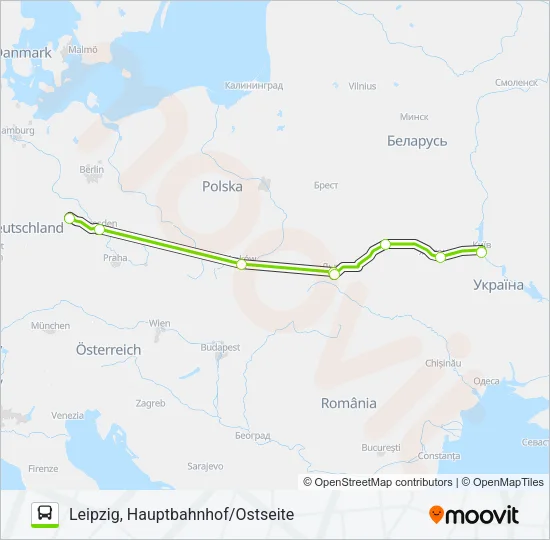 N3208 Bus Line Map