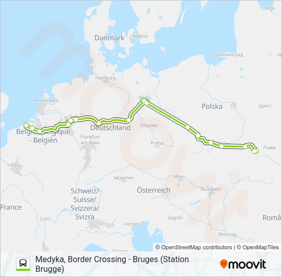 N1360B Bus Line Map